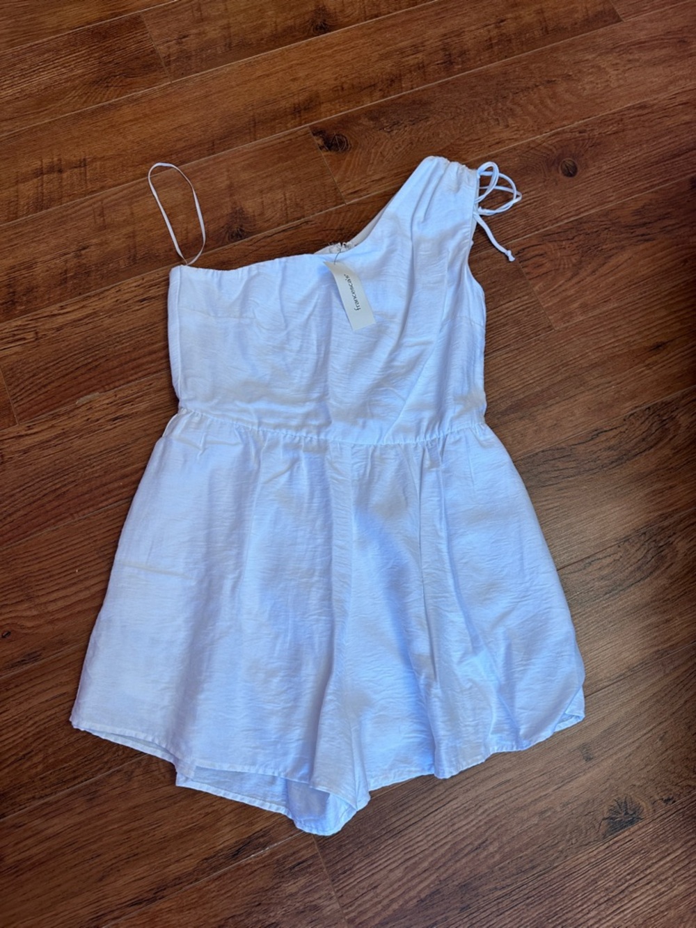 White One-Shoulder Romper